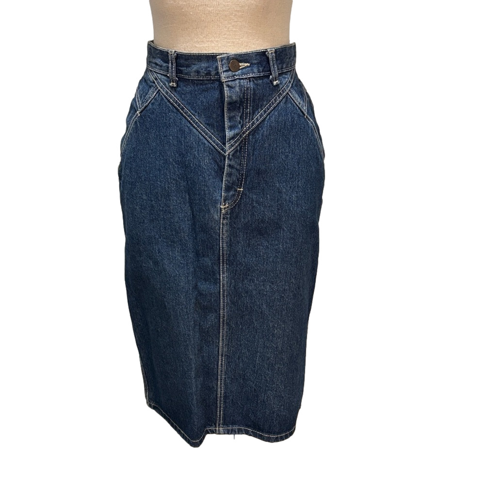 Gitano sz 12 vintage denim western cowgirl festival skirt